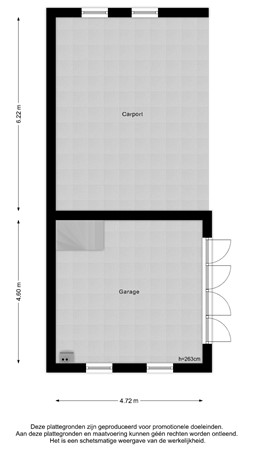 Floorplan - Kruisstraat 3, 4007 PC Tiel